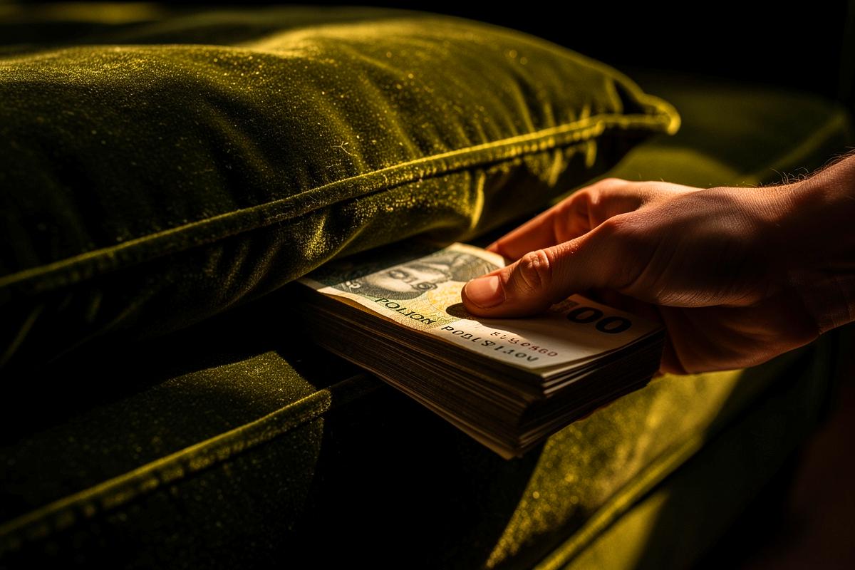 Banknoty schowane pod poduszkami kanapy - coraz więcej rodzin zarabia na nich, doradcy finansowi mają powód