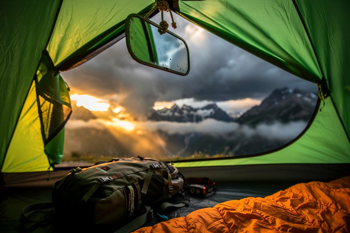 Ludzie ukrywają małe lusterka w namiotach podróżnych i doświadczeni podróżnicy przyznają, że to genialne